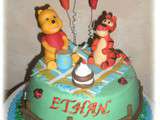 Gâteau Winnie l'ourson pour l'anniversaire de mon filleul
