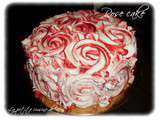 Rose cake fraise chantilly-mascarpone