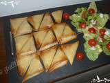 Bricks au saumon et oeufs brouillés