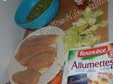Nuggets de poulet et petits pois frais