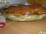Parmentier de saucisses de Montbéliard aux poireaux et pommes de terre