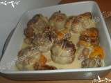 Paupiettes de porc aux fruits secs