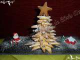 Sapin de Noël en biscuits