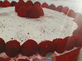 Angel cake ou Chiffon cake aux framboises