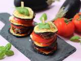 Burgers d'aubergines tomate basilic