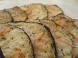 Chips d aubergines au parmesan