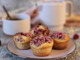 Muffins framboise crumble coco