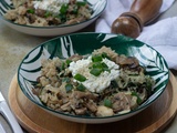 One pot rice champignons cottage cheese