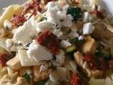 Salade de pate courgette poulet parmesan