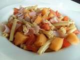 Salade de pates melon bacon
