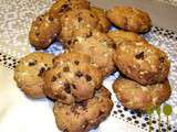 Cookies aux 3 saveurs ( cacahuète, chocolat noir, chocolat blanc)