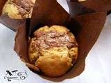 Muffins au beurre de cacahuete coeur de pralinoise