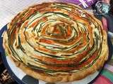 Quiche spirale surimi courgette boursin