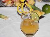 Cocktail aphrodisiaque gingembre, ananas et rhum