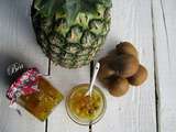 Confiture ananas, kiwi et gingembre