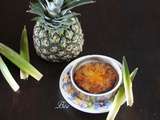 Crème brûlée à l'ananas rôti (version légère)