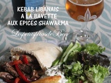 Kebab libanais à la bavette de bœuf et aux épices shawarma