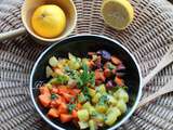 Salade de carottes rôties