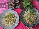 Salade de germe de soja au basilic thai