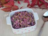 Taboulé de quinoa et chou fleur violet