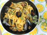 Tagliolina al limone aux moules (cuisine légère) - balade italienne à Sorento et Capri