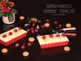 Tiramisu amaretto, rhubarbe framboise