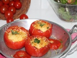 Tomates farcies aux lardons et au fromage