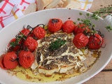 Tomates grappe et féta rôties au zaatar libanais