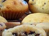 Muffins à la vanille et aux pépites de chocolat noir