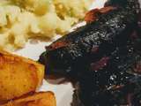 Boudin noir sauce aux échalotes au vin rouge