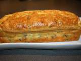Cake au saumon, courgettes et champignons