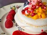 Pavlova aux fruits, un dessert aussi beau que léger