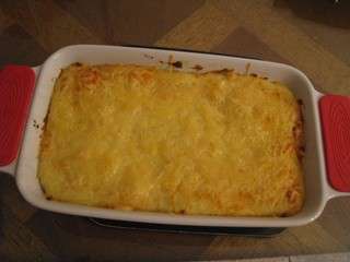 Gratin brandade de morue - purée