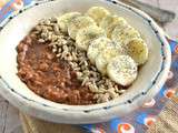 Porridge choco-banane {sans gluten, sans lactose}