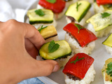 Sushis niçois aux légumes du soleil