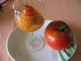 Sorbet a la tomate : Pour 1 litre de sorbet