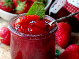 Marmelade de fraises à la menthe