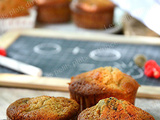 Muffins poire et mûres pour le goûter