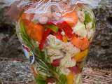 Pickles de légumes - défi Cuisine multicolore