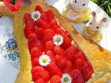 Tarte aux fraises selon la légende de la cloche de Pâques