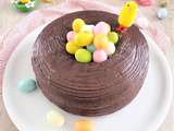Gâteau au chocolat « nid de Pâques »
