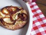 Tarte aux oignons rouges caramélisés