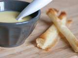 Tuile au parmesan et croustillant d'Emmental