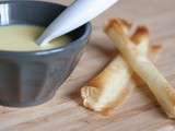 Tuile au parmesan et croustillant d'Emmental