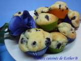Minis muffins aux bleuets et au fromage à la crème