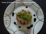 Tartare de dorade et de saumon a l'aneth et