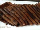 Crêpes au chocolat coulis de cacao