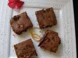 Brownie orange gingembre manuel et thermomix