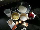 Muffins menthe cerise cœur chocolat blanc