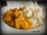 Cabillaud au curry et son riz collant